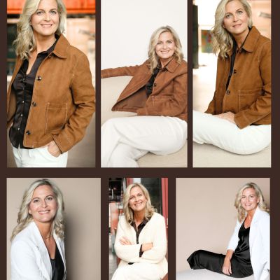 au bei einem Personal-Branding-Shooting in verschiedenen Outfits und natürlichen Posen
